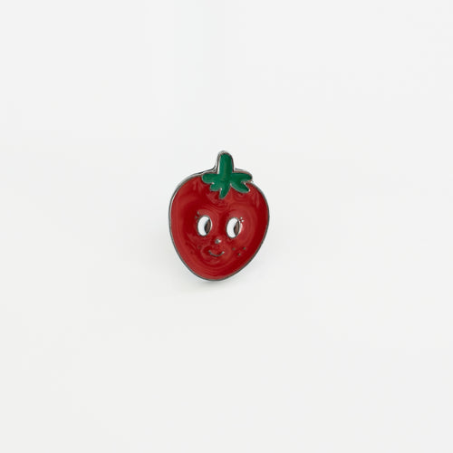  Strawberry Soft Enamel Lapel Pin, Jewelery, Herman, Jacobs and Koss, dazzlerstore